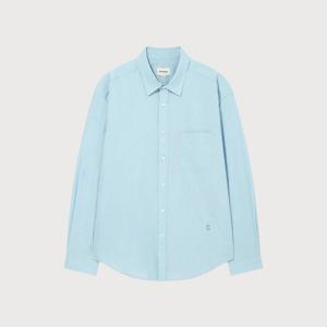 [커버낫]커버낫긴팔티 CQK CO2501SH03-BL 루즈핏 포플린 셔츠 Bl