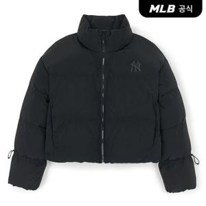 [MLB공식] 25FW 여성 고프코어 셔링 크롭패딩 NY (Black) 3FDJB0256-50BKS