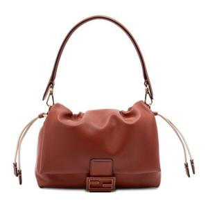 펜디 골드 로고 드로우스트링 플랩 숄더백 8BR833 AQ0DF1S4E