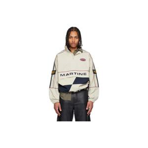 26 SS 마틴로즈 남성 베이지   네이비 하키 트랙 재킷 252892M202007