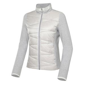 [와이드앵글] 여성 CO 우븐 믹스 하이브리드 사선 퀼팅다운 WWW23513SV