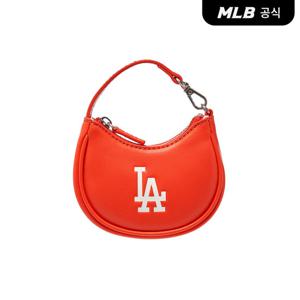 [MLB공식] 26N 베이직 엠보 로고 미니백 키링 LA (Red) 3APOM016N-07RDS