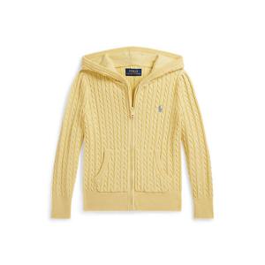 폴로 키즈 여아 2-6세 미니 케이블 코튼 풀 지퍼 후디(CWPOSWER6820599700)