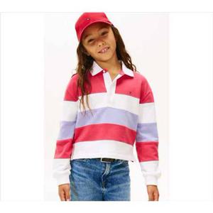 [타미힐피거칠드런] 컬러 블록 폴로 롱 슬리브 T42G0KKT360GT1