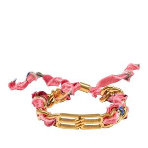 발렌시아가 아이콘 리본 체인 링크 팔찌 852576 TZBPG 7668 GOL