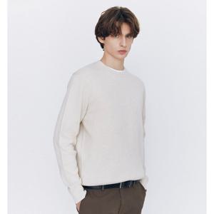 [지오다노] 남자 하프밀란 크루넥 스웨터 01056501