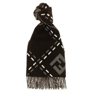 펜디 머플러 스카프 FXT462AYKUF1U6N BROWN DOM