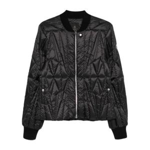 몽클레어 퀼티드 리브 헴 지퍼 재킷 MU01F1A01 M8113999