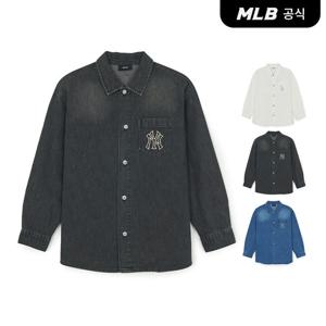 [MLB공식] 26SS 공용 바시티 레터링 데님셔츠 (3 COLOR) 3ADRV0261