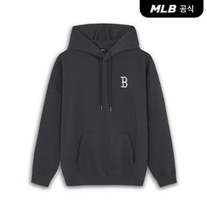 [MLB공식] 26SS 공용 바시티 빈티지 그래픽 메가 오버핏 후드티 BOS (D.Charcoal Grey) 3AHDV0361-43CGD