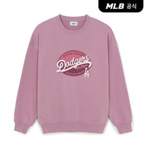 [MLB공식] 26SS 공용 바시티 빈티지 컬시브 맨투맨 LA (Pink) 3AMTV0761-07PKS