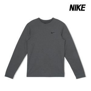 나이키 긴팔티 드라이핏 UV 하이버스 롱 슬리브 피트니스 탑 남성 그레이 FB8584-084