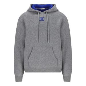 셀린느 후드 티셔츠 RY0QZ0X7310DU GREY BLUE DOM