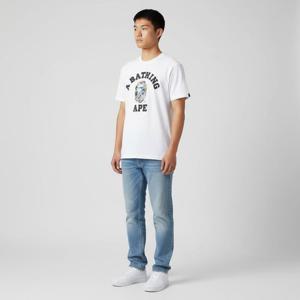 베이프 플로럴 카모 컬리지 티셔츠 화이트 0ZXTEM110036N WHT