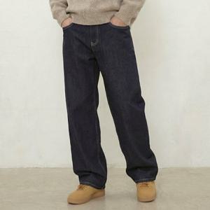 [해리슨] 논페이드 밴딩 와이드 데님 팬츠 BA-1020 SAN1035