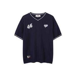 [엔비에이]NBA ORIGINALS46 브이넥 반팔 니트_N262KT151P1_DJ