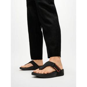 [핏플랍][삼성물산공식] 남성 트랙 조절 가능 방수 메시 토포스트 샌들 블랙/테라코타 (FT64K1T075)