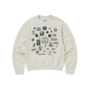 디스이즈네버댓 THISISNEVERTHAT GD Iconography Reversible Crewneck Heather Grey GD253TSWCW01HGR 351202