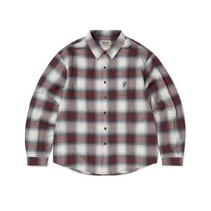 디스이즈네버댓 THISISNEVERTHAT GD Lightning Bear Plaid Shirt Burgundy GD253WSHTL01BGY 351129