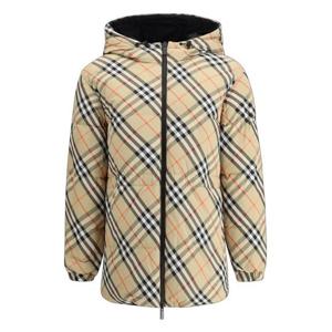 26 SS 버버리 체크 후드 리버시블 롱슬리브 자켓 8103927