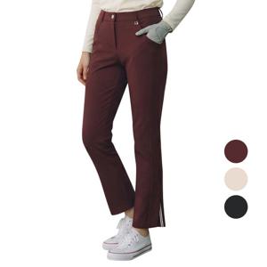 페라어스 여성 하단 슬릿 고신축 허리 밴딩 나팔 부츠컷 팬츠 APF5YE8640