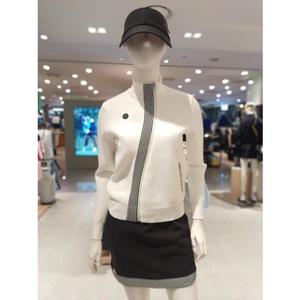 [파리게이츠] 26SS봄 여성 스마일 사선 집업 가디건 (521F1SD306WH)