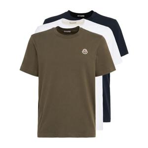 몽클레어 3 pack logo patch cotton t shirt 83I-3EU039