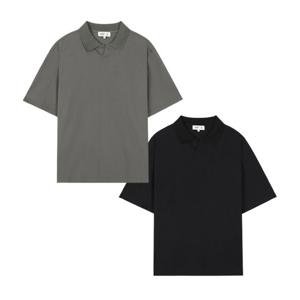 [지이크]S/S 와플카라 시어서커 반팔 루즈핏 남성 티셔츠 2종 (PGIBD8026)