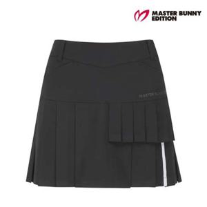 [마스터바니에디션] 여성 백 밴딩 플리츠 플랩 큐롯 스커트 421F1PC213BK