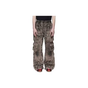 아미리 카고팬츠 그레이 워싱 카고 데님 진 261886M188000