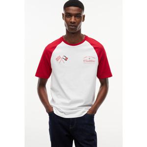 [타미힐피거종합관] 남성 캐딜락 바시티 래글런 티셔츠 T12G1TPO950MA1 YBR