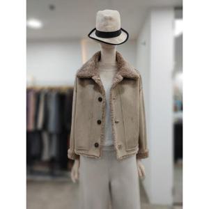 SI 세이브존04 리버시블 무스탕 크롭 자켓 SJJ1181760BED