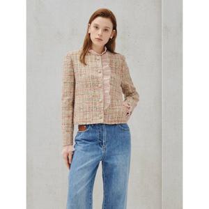 [아이잗컬렉션(피)]텍스처 믹스 디테일 재킷 CS2A0JK031