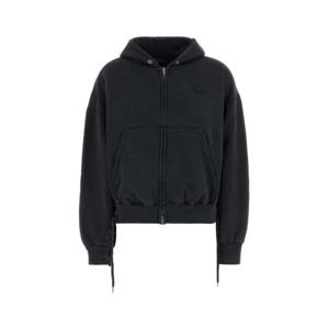 발렌시아가 후드 티셔츠 858125TTVS2 1041 Black