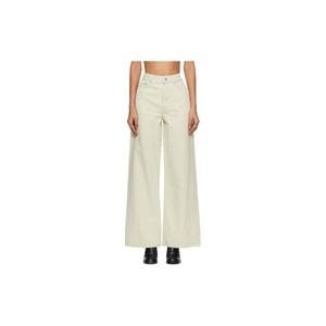 26 SS 아페쎄 여성 오프 화이트 클라이드 데님 진 261252F069008