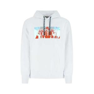 26 SS 베르사체 진스 꾸뛰르 로고 프린트 코튼 후드티 73GAIF03CF03F