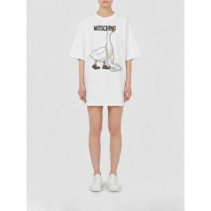 모스키노 롱 원피스 04400542 1001 White