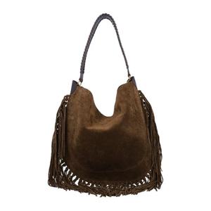 이자벨마랑 OSKAN 브레이디드 프린지 스웨이드 호보백 PP0200FC