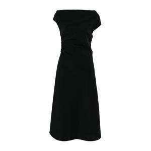 패로슈 보트넥 러치드 디테일 A라인 원피스 D726147 PINGU013