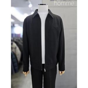 바쏘옴므 세이브존03 바쏘옴므 남성 점퍼 봄 여름 블랙 플리츠 블루종 WSAQA1UA03A