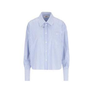 셀린느 스트라이프 코튼 포플린 크롭 셔츠 RC094 1389CBA0 494