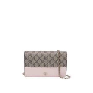 26SS 구찌 레더 앤 GG fabric GG Marmont 클러치 497985AAFXM5743 TP572014667