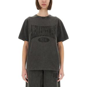 25SS 알렉산더왕 로고 프린트 T 셔츠 4CC2251542020A TP572003156