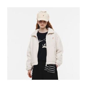캉골 KANGOL 우먼스 플리스 디테처블 자켓 8558 아이보리 5011604814 380254