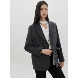 [CC콜렉트] 울 알파카 블렌드 싱글 자켓 (C261MSF101)