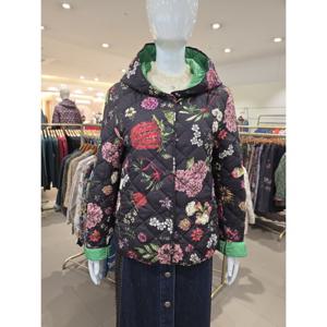 [비꼴리끄] 다알리아 퀼트 후디 재킷 B244PJ2120000