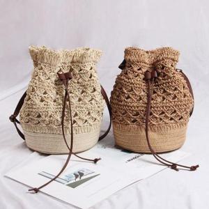 가방 2컬러 밀짚 복조리백 VIDS-SS1452