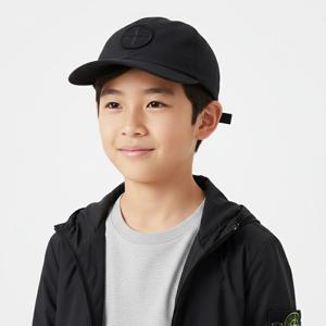 스톤아일랜드 봄쇼핑찬스 스톤 키즈 컴퍼스 로고 스트링 볼캡(블랙) L1S16 9100003 S0064 V0029