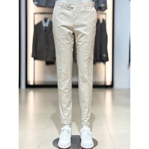 [바쏘옴므]베이지 슬림핏 히든 밴딩 면 스판 팬츠 WSZ2PS21A BG_