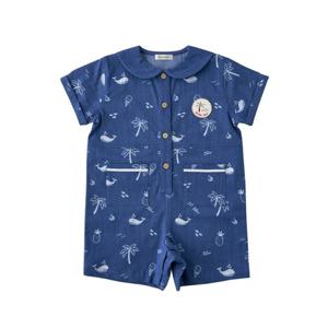 M밍크뮤D 26SS (BL)팜트리해지스판점프슈트 데님 (3631542201)